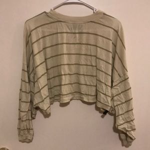 Urban Outfitters cropped long sleeved tee